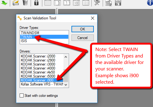 Scanner Kodak - Lista de controladores